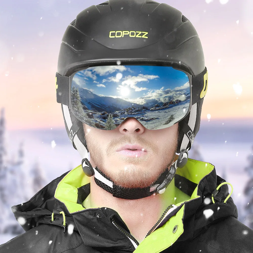 Lens Swap Snow Goggles Ski Boarding Interchangeable Polarized UV400 Over Glasses 