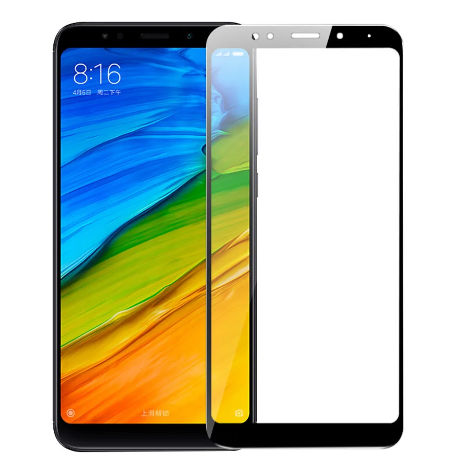 RONICAN 9H полное покрытие Защитное стекло для Xiaomi Redmi 5 Plus защита экрана закаленное Note