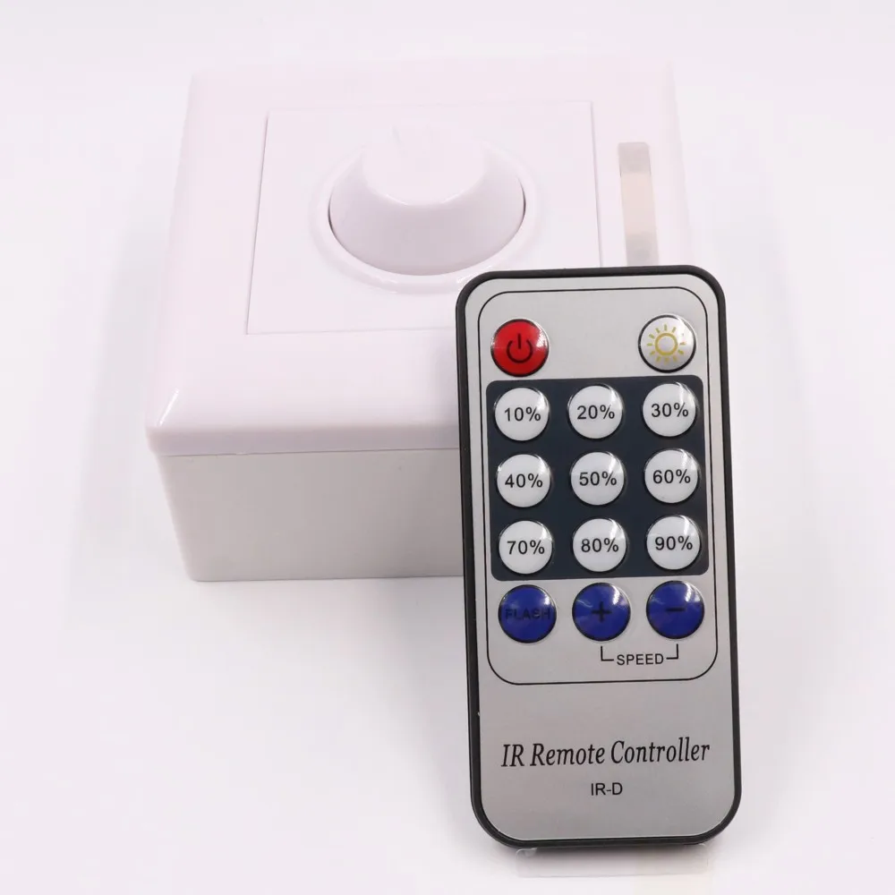 LED Dimmer AC110-220V Infrared Remote Triac Dimmer(1*CR2024)