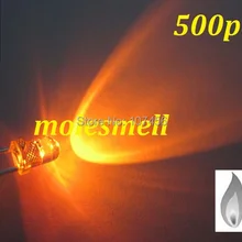 500 шт 3 мм orange свет с солнечней энергией мерцания ультра яркие красные/зеленые/мерцающий orange светодиодный Светодиодный s 3 мм прозрачный лампы в форме свечи светодиодный