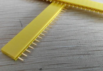 

10pcs Single row seat female 1*40PIN 2.54 mm pitch vertical pin Needle Base Socket Yellow copper plated gold