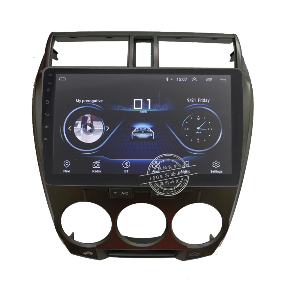 Best HANG XIAN 10.1" Quadcore Android 8.1 Car radio for Honda City 2008-2014 car dvd player GPS navigation car multimedia 3