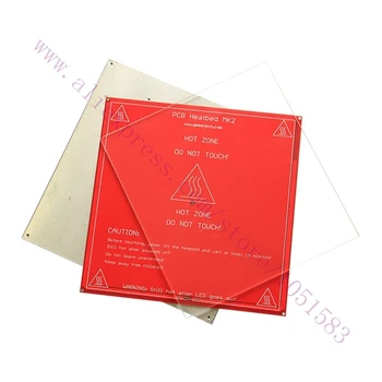 

3pcs / set Hot Bed Heating Aluminum plate+glass plate+ PCB Heat Bed for heatbed MK2/2A/2B of 3D printer,Reprap, Mendel