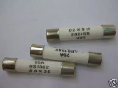 Керамический предохранитель 250V 20AMP Quick Blow 6X30 мм 100 шт. | Обустройство дома