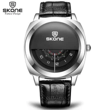2016 Hot! Повседневная SKONE Оригинальные Мужчины и Женщины Марка Наручные Часы Специальное Конструкторское Военные Кожаные Спортивные Часы Relogio Masculino