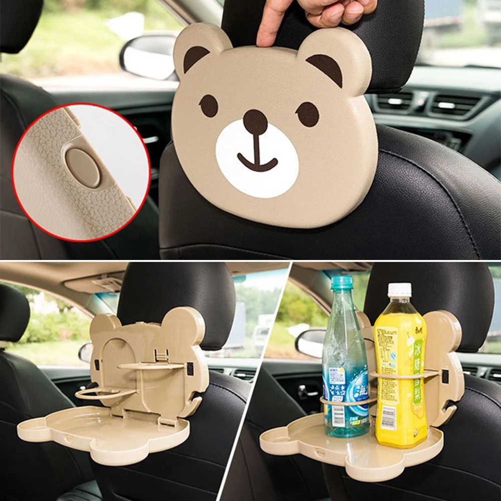 YOSOLO Tissue Cups Drink Food Holder Car-styling Car Seat Back Storage Box Hanging Foldable Shelf Auto Organizer Stowing Tidying