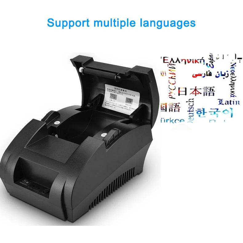 Zjiang POS термопринтер Мини 58 мм USB POS чековый принтер для Resaurant супермаркета магазина Чековая машина EU US Plug