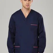 Больницы и Красота салон мыть одежда женщина мужчина врач полный sleevesurgical форма изоляции платье скраб набор, Спецодежда медицинская костюм