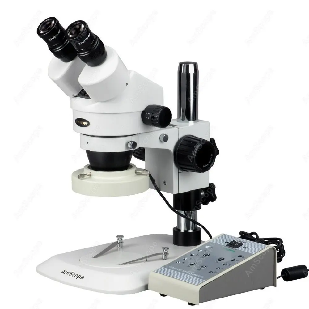 Zoom Stereo Microscope AmScope Supplies 3.5X 90X Super Widefield Zoom Stereo Microscope with 8
