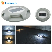 Lumiparty 4LED солнечной энергии подземный свет IP65 Водонепроницаемый лампа на штативе подводный светодиодный светильник