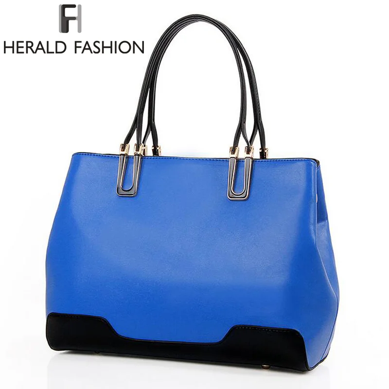 

Patchwork Ladies Handbags Women Bag Cattle Split Leather Cluth Shoulder Bag Simple Casual Tote Herald Fashion New Arrivals