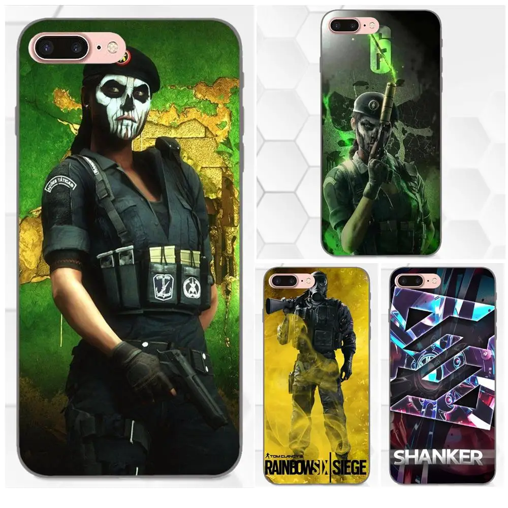 Мягкий ТПУ хит продаж для Huawei Honor 5A 6A 6C 7A 7C 7X 8A 8C 8X 9 10 P8 P9 P10 P20 P30 Mini Lite Plus Rainbow Six Siege |