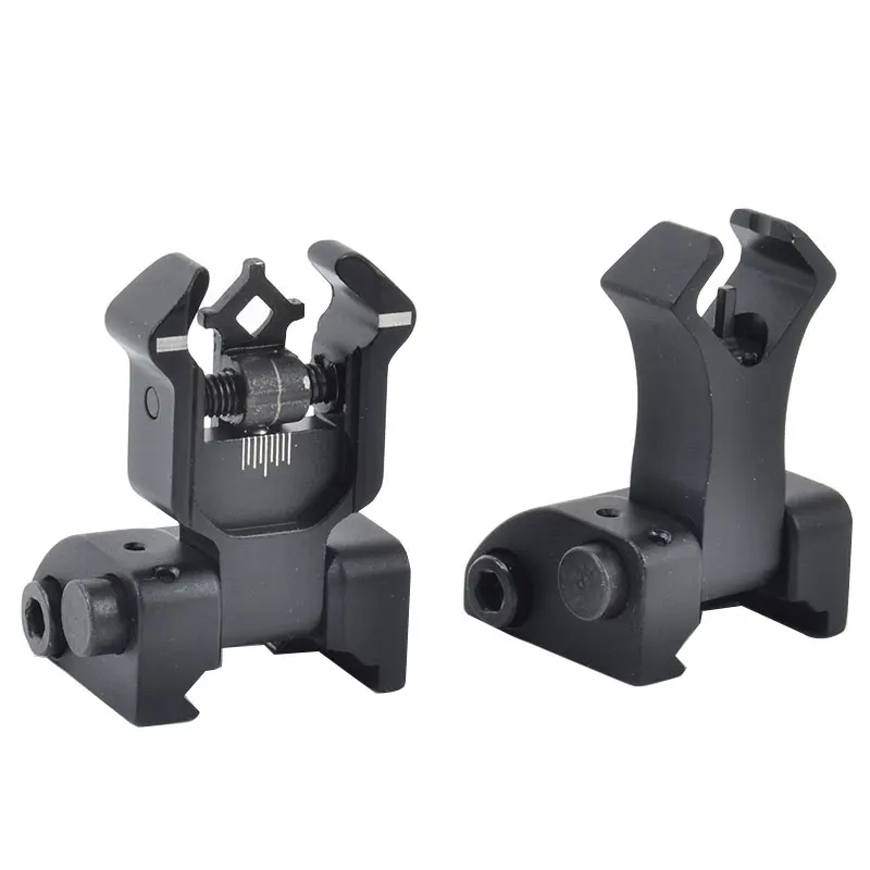 Diamondhead Iron Sight Flip Up Rear Front Sight Folding Iron Sights for Drop In Free Floating
