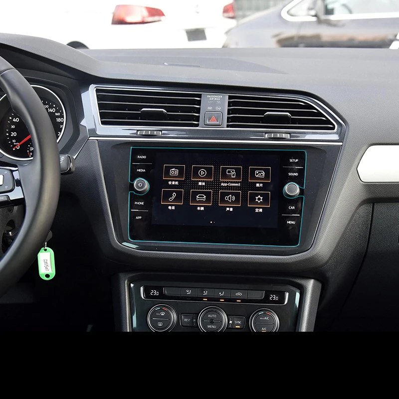 Lsrtw2017 автомобиля HD Navagation Экран закаленная пленка для Volkswagen Passat B8 вариант Tiguan - Название цвета: 2017 tiguan 8 inch 3