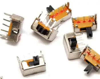 

10PCS SK-12D07VG4 2 Position 1P2T PCB Panel Angle Horizontal Slide Power Toggle Switch