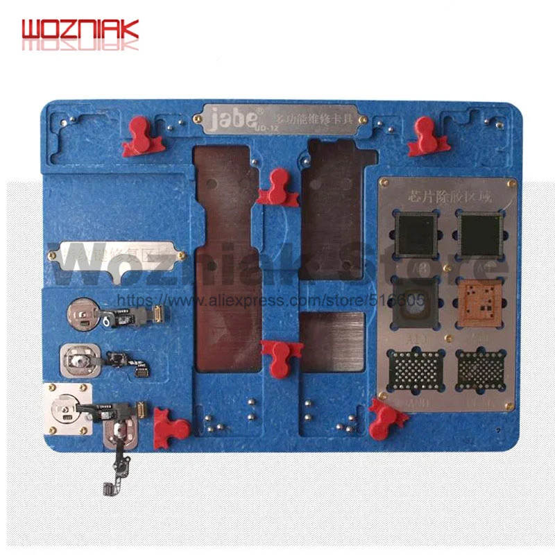 Универсальный крепеж A8 A9 A10 A11 ACPU NAND для iPhone 5-8P XS MAX основная пластина фиксирующий Зажим канавки ремонт отпечатков пальцев - Цвет: UD-12