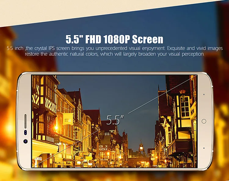 ELEPHONE P8000 MTK6753 1.3GHz Octa Core 5.5 Inch FHD Screen Android 5.1 4G LTE Smartphone
