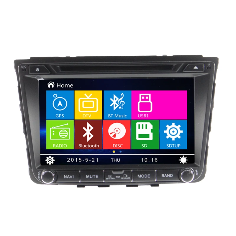 Wince6 0 Double Din Car DVD Player RDS For Hyundai IX25 Steering Wheel Control GPS Navigaiton