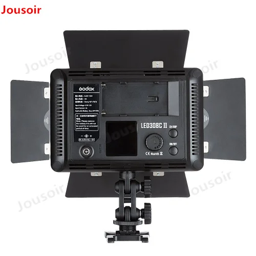 Free-DHL-3X-Godox-LED308C-II-3300-5600K-Video-Light-with-AC-Adapter-200cm-Light-Stand (2)