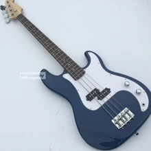High Quality 4 string Electric Bass guitar,With Full maple body,Rosewood guitars.Chinese guitarras,Blue