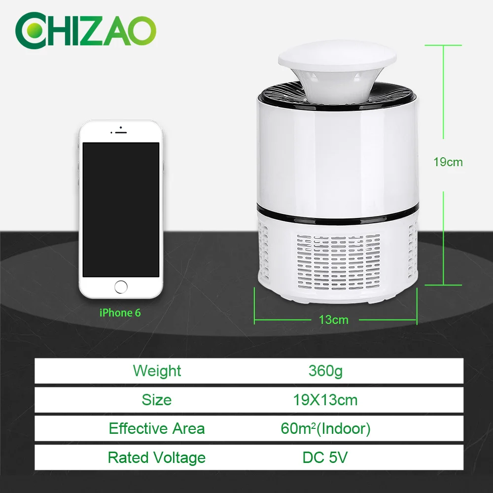  CHIZAO Mosquito killer USB electric mosquito killer Lamp Photocatalysis mute Light LED bug zapper i - 33049510349