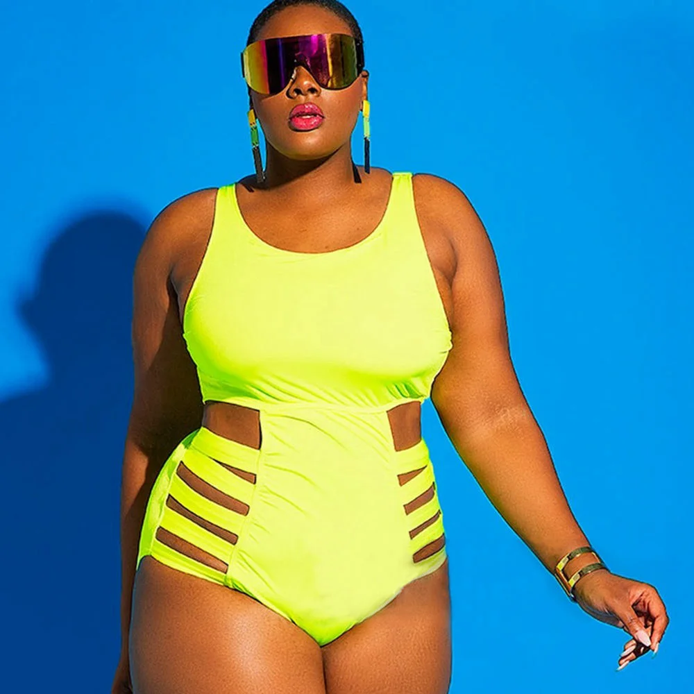 plus size swimsuit bandage 013