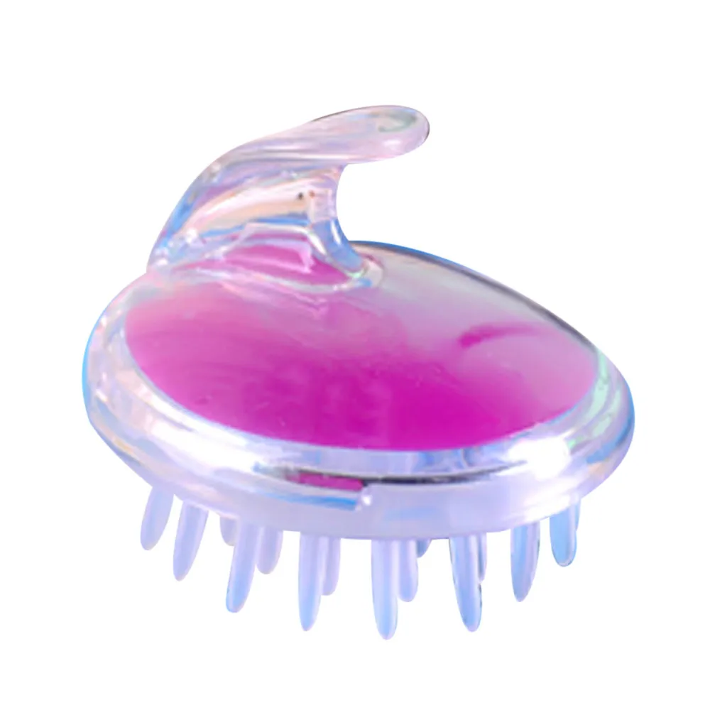 Милые haicar новые силиконовые шампуни головы душ мытье тела волосы массажер щетка Расческа Щетка для волос 1 шт - Цвет: Purple