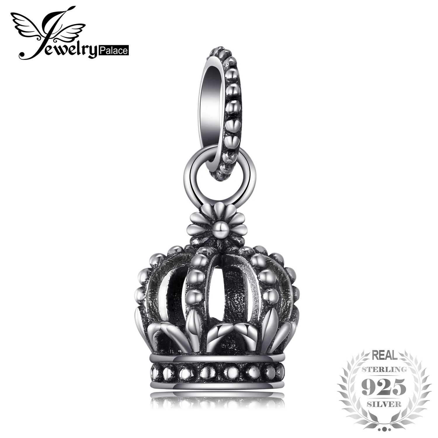 Jewelrypalace 925 пробы серебро Royal Crown кубического циркония серьги подвески-шармы браслеты-Подарки для Для женщин Модные украшения