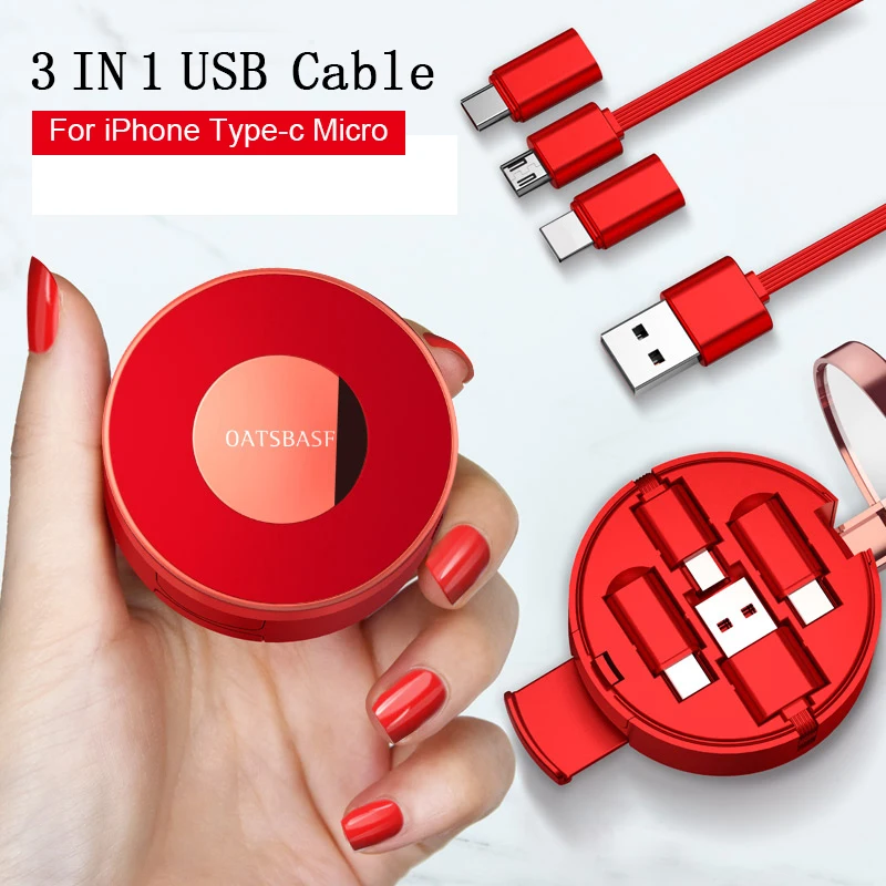 

OATSBASF USB Cable For oppo find x iPhone XS Max XR iPad Air X Charging Type C Cable for one Plus 5T 6T 6 Huawei mate 20 pro