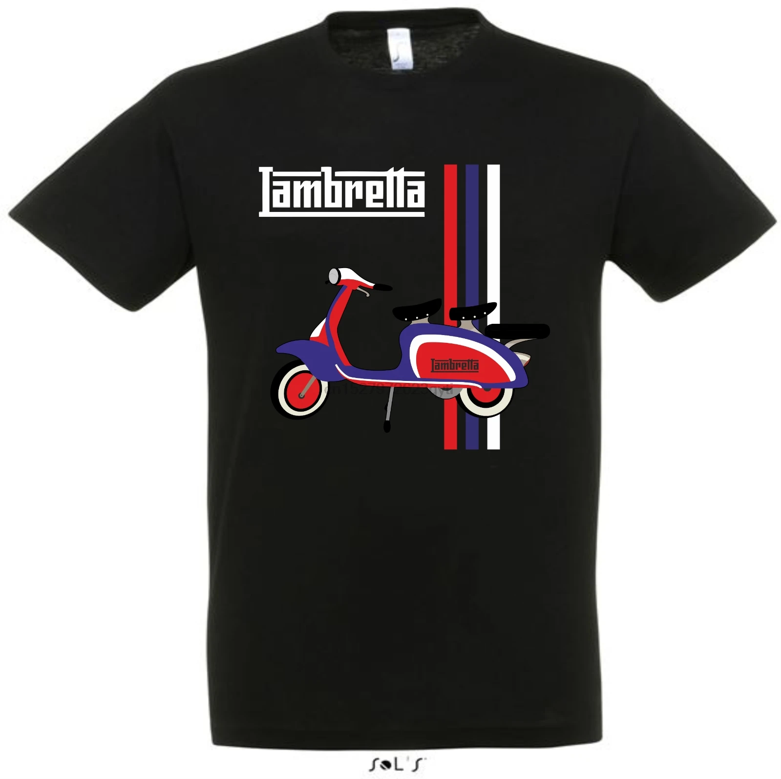 

Lambretta Scooter Vespa Motor Bike Retro Mod Sca Printed T Shirt 3 Colours New