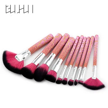 

GUJHUI 10pcs Women Gradient Color Makeup Brushes Set Professional Powder Eyeshadow Eyebrow Smudge Brush Cosmetic Tool 20#629