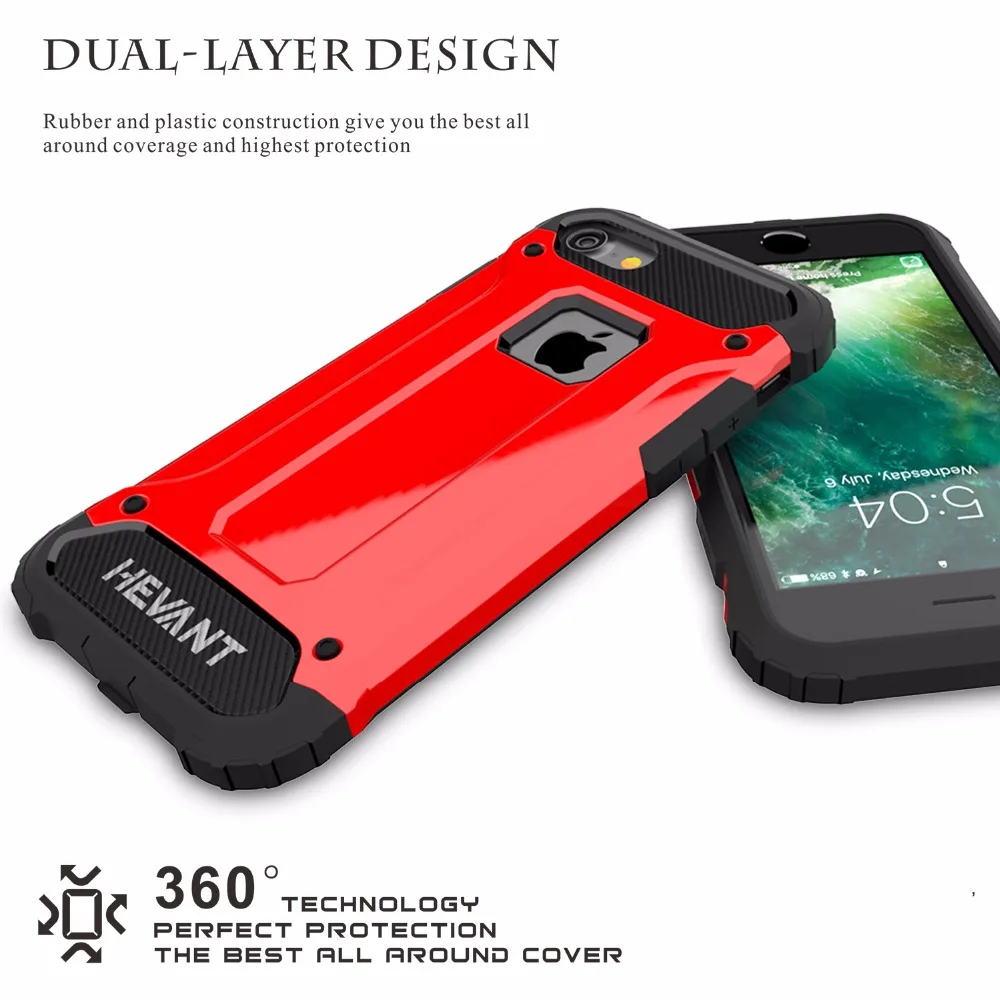 HEVANT для iPhone 7 случае надежная защита от повреждений Броня дизайн Корпуса Для iPhone7