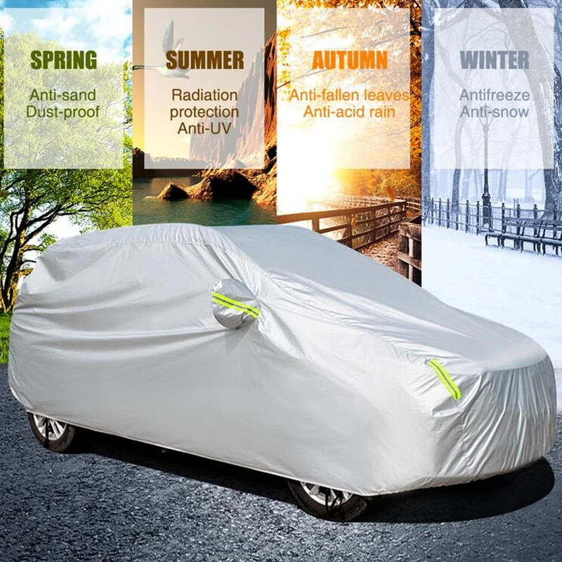 

AUDEW Full Car SUV Sun protection Cover Waterproof Auto Outdoor Indoor Snow Dust Rain Resistant Vehicle Cover Fits SUV Car