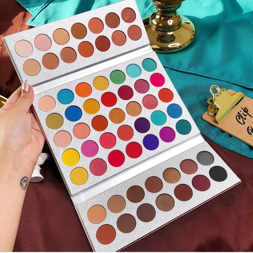 

Beauty Glazed Eyeshadow Pallete 63Color Eye shadow Makeup Powder Highly Pigmented Shadows Matte Shimmer Eyeshadow Makeup Palette