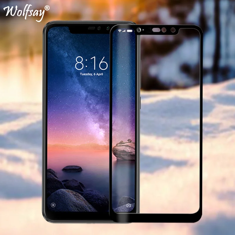 Защитное стекло закаленное с полным покрытием для Xiaomi Redmi Note 6 Pro | Мобильные