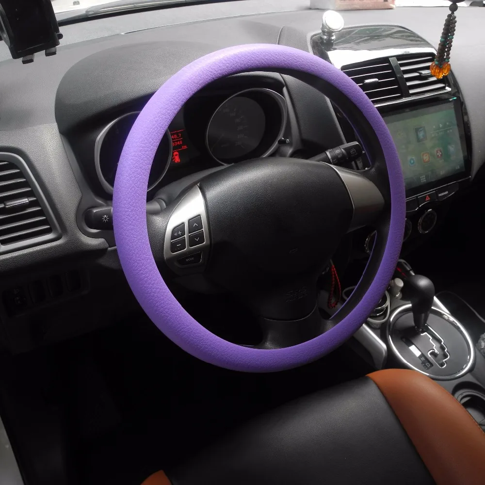 Красочные силиконовые перчатки на руль, мягкие автомобильные брелки для VW Audi Nissan Peugeot, BMW Benz hyundai Auto Key