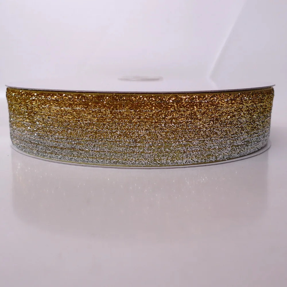 1 1/2'' 38mm Rainbow 47 Gold Silver Iridescent Glitter Metallic Velvet
