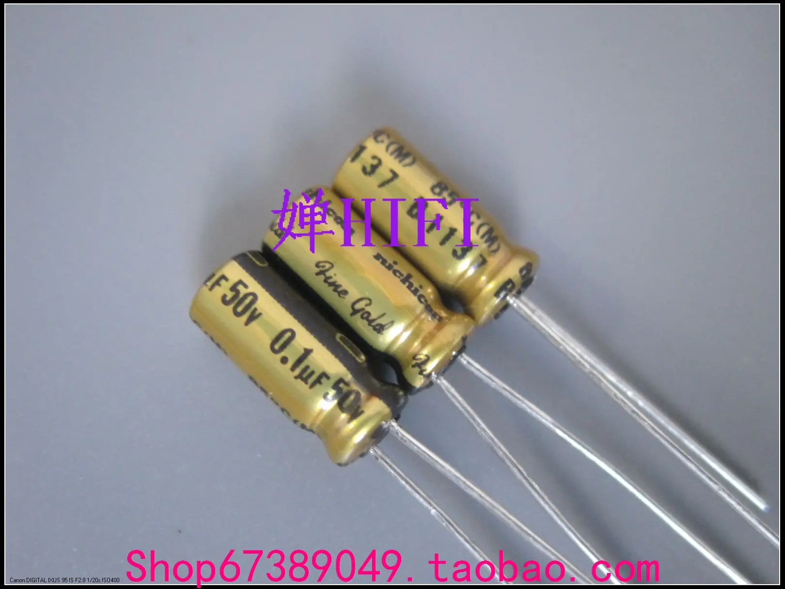 50pcs Nichicon original FineGold FG signature version of the capacitor 50v0.1uf free shipping