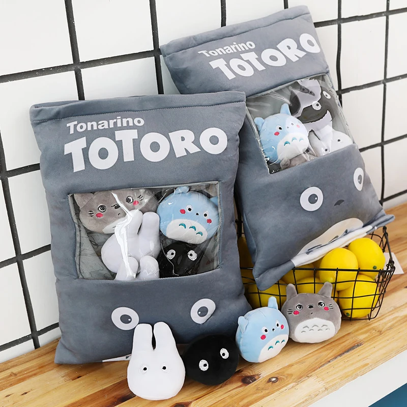 Candice guo one bag плюшевая игрушка мягкая кукла аниме забавная Подушка totoro карманная