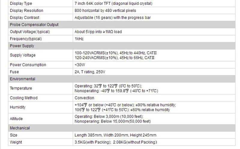 Hantek Dso5102p Цифровой осциллограф 100 МГц 2 канала 1gsa/s 7 ''Tft Lcd лучше, чем Ads1102cal