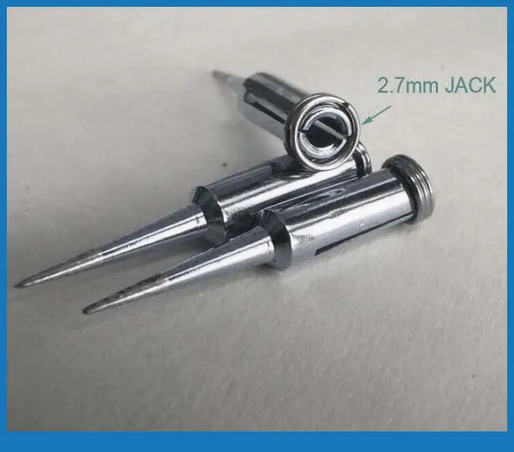 2 PCS plating 2.7mm Soldering Tips for Mini Iron Soldering Station tip