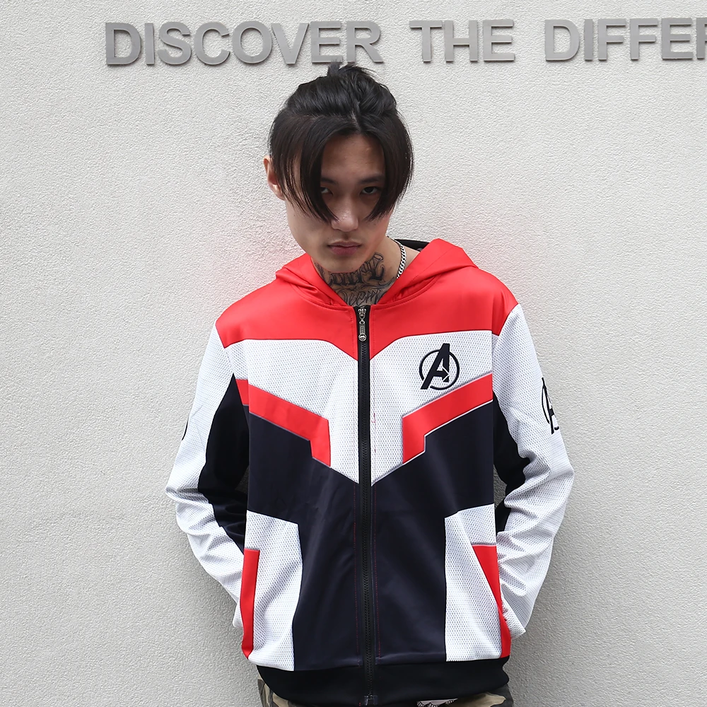 Original Version The Avengers Endgame Quantum Realm Jacket Advanced Tech Hoodie 2019 New Superhero Iron Man Hoodies Suit Casual