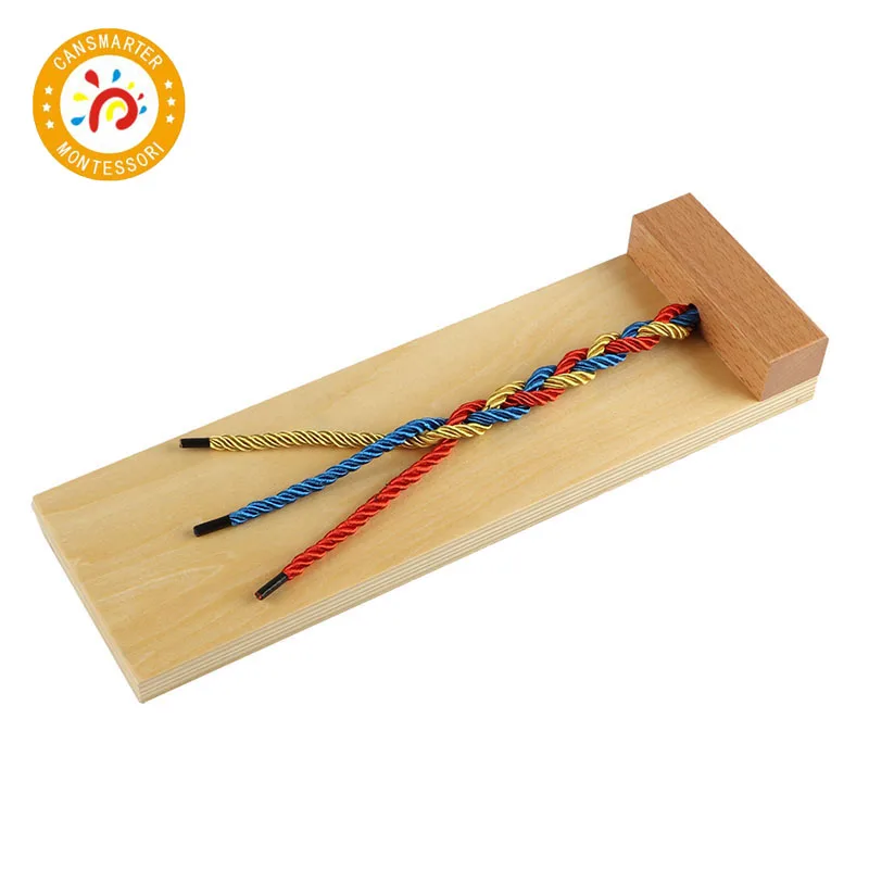 

Montessori Materials Kids Toys Wooden Toy Braiding Board Early Education