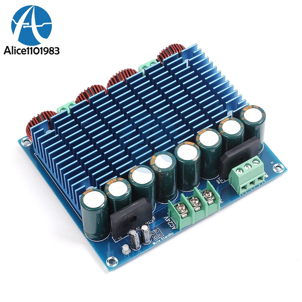 

AC 24V 2x420W Dual Double 420W Chip Stereo TDA8954TH Class D Digital Audio HIFI Amplifier Board Module Ultra High Power BTL Mode