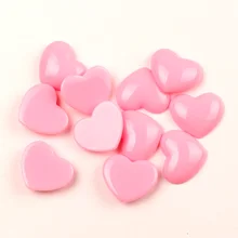 30 шт смешанный резиновый розовый сердце украшения ремесла бусины кабошоны для скрапбукинга DIY детали для украшений пуговицы