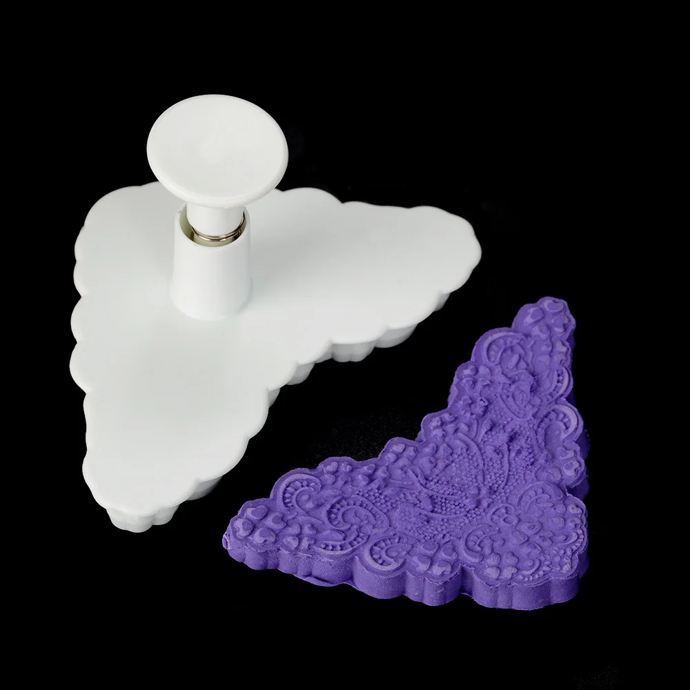 Flower Shape Cake Embosser Lace Press Mold Biscuit Stamps Fondant
