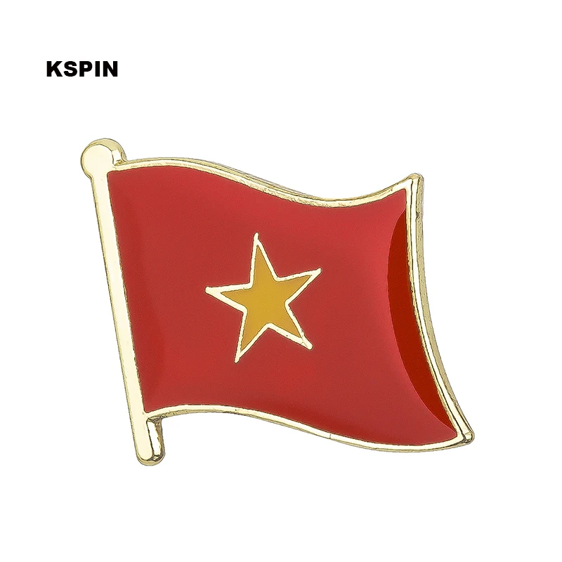 

Vietnam flag pin lapel pin badge Brooch Icons 1PC KS-0212