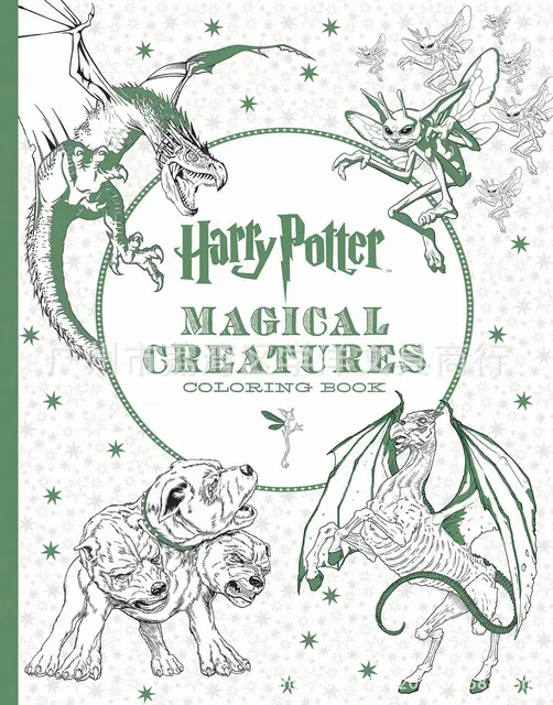 96 Pages Harry Potter Coloring Book For Adults Secret Garden Series Libros Para Colorear Adultos