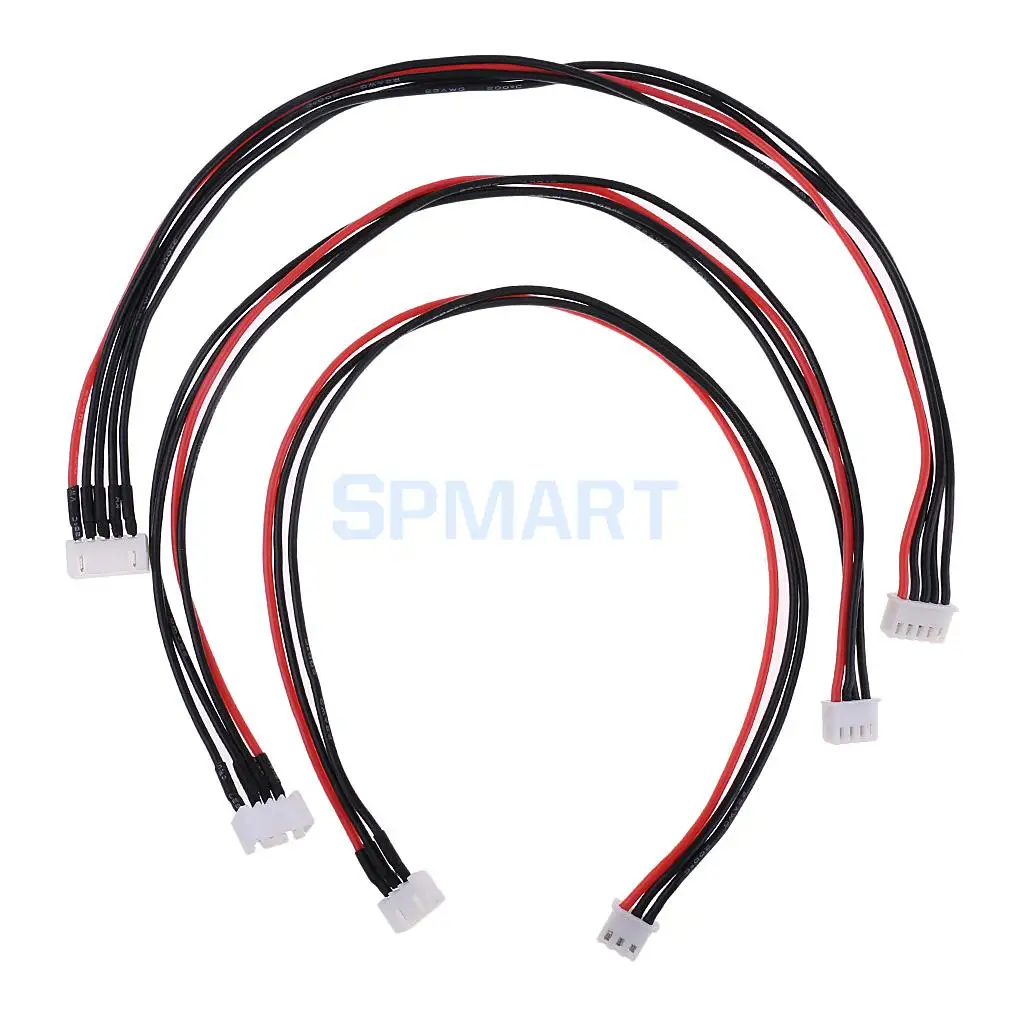 3Pc 2S 3S 4S 300mm Lipo Balance Wire Extension Charged Cable Lead Cord Parts