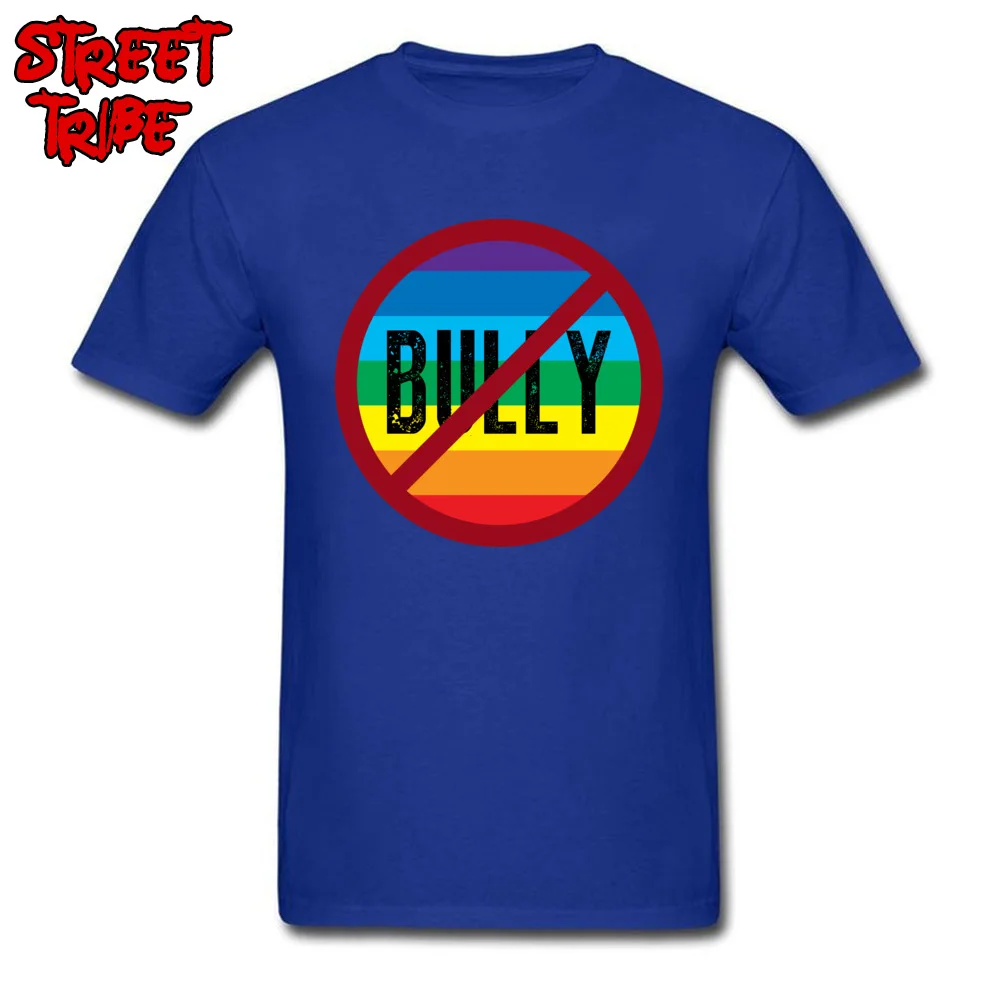 Fashion Men T-Shirt Bully Personalized Tops Shirt Pure Cotton Short Sleeve comfortable Tee-Shirt Round Neck Free Shipping Bully blue